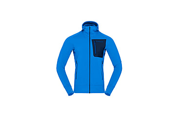 Image of Norrona Falketind Power Grid Hooded Jacket - Mens, Skydiver, Medium, 1810-23-2336-M