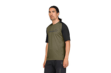 Image of Norrona Fjora Equaliser Lightweight T-Shirt - Mens, Olive Night, Small, 2233-25-3301-S