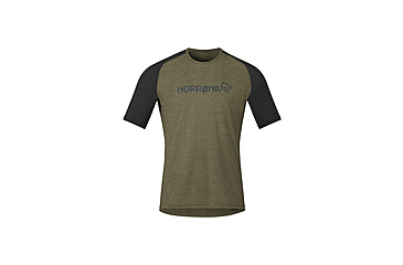 Image of Norrona Fjora Equaliser Lightweight T-Shirt - Mens, Olive Night, Small, 2233-25-3301-S