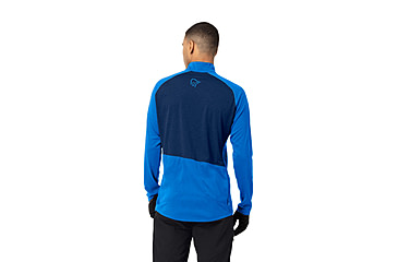 Image of Norrona Fjora Equaliser Long Sleeve Zip Top - Mens, Skydiver, Extra Large, 2214-21-2336-XL