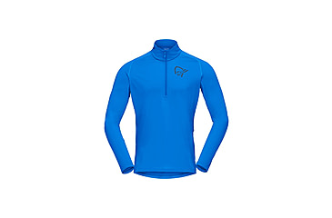 Image of Norrona Fjora Equaliser Long Sleeve Zip Top - Mens, Skydiver, Extra Large, 2214-21-2336-XL