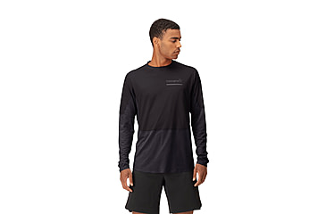 Image of Norrona Senja Equaliser Lightweight Long Sleeve Shirt - Mens, Caviar, Large, 5820-23-7718-L