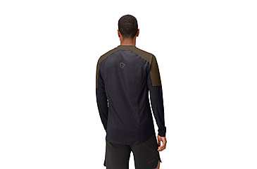 Image of Norrona Senja Equaliser Lightweight Long Sleeve Shirt - Mens, Olive Night, Extra Large, 5820-23-3301-XL