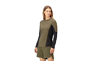 Image of Norrona Senja Equaliser Lightweight Long Sleeve Shirt - Womens, Olive Night, Extra Small, 5824-23-3301-XS