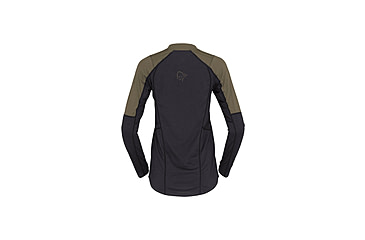 Image of Norrona Senja Equaliser Lightweight Long Sleeve Shirt - Womens, Olive Night, Extra Small, 5824-23-3301-XS