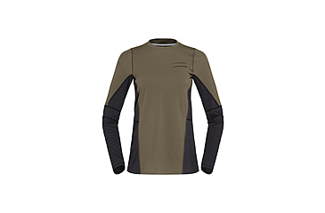 Image of Norrona Senja Equaliser Lightweight Long Sleeve Shirt - Womens, Olive Night, Extra Small, 5824-23-3301-XS