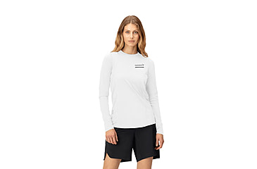 Image of Norrona Senja Equaliser Lightweight Long Sleeve Shirt - Womens, Snow White, Large, 5824-23-9928-L