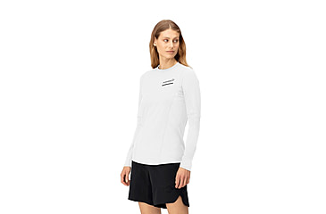 Image of Norrona Senja Equaliser Lightweight Long Sleeve Shirt - Womens, Snow White, Large, 5824-23-9928-L