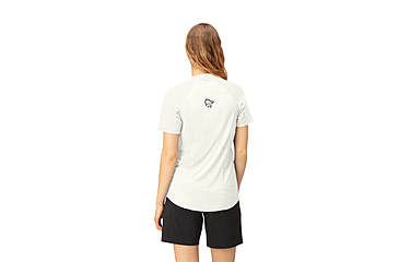 Image of Norrona Senja Equaliser Lightweight T-Shirt - Womens, Snow White, Extra Small, 5807-23-9928-XS
