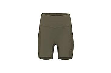 Image of Norrona Senja Equaliser Stretch 6in Tights - Womens, Olive Night/Caviar, Extra Small, 5825-23-3329-XS