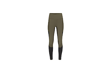 Image of Norrona Senja Equaliser Stretch Tights - Womens, Olive Night/Caviar, Medium, 5808-23-3329-M
