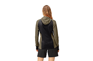Image of Norrona Senja Warm1 Hoodie - Womens, Olive Night, Medium, 5822-23-3301-M