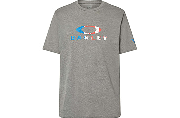 Image of Oakley SI Splatter T-Shirts - Mens, Athletic Heather Grey, Large, FOA404138-24G-L