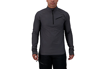 Image of Obermeyer Flex 1/4 Zip Top - Mens, Coal, Small, 29013-20004-S