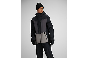 Image of Obermeyer Foraker Shell Jacket - Mens, Black, Extra Large, 22049-16009-XL
