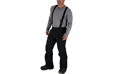 Image of Obermeyer Force Suspender Pant - Men's, Small, Regular Inseam, Black, 25042-16009-S