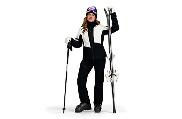 Image of Obermeyer Platinum Jacket - Womens, Black, 6 US, Regular, 11204-16009-6