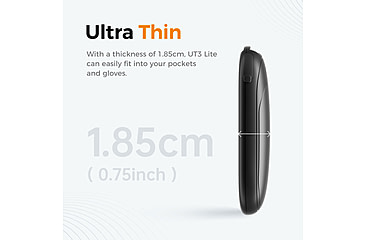 Image of Ocoopa UT3 Liteplus Magnetic Rechargeable Hand Warmers, Black on Black, UT3053-BK-BK-Plus