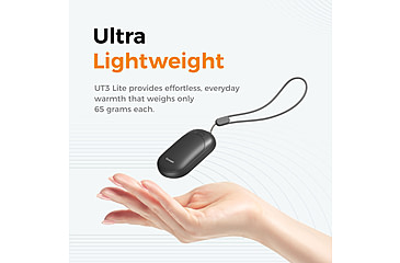 Image of Ocoopa UT3 Liteplus Magnetic Rechargeable Hand Warmers, Black on Black, UT3053-BK-BK-Plus