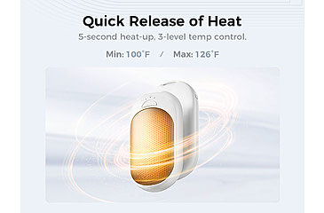 Image of Ocoopa UT3 Liteplus Magnetic Rechargeable Hand Warmers, Black on White, UT3053-BK-WH-Plus