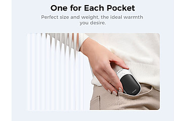 Image of Ocoopa UT3 Liteplus Magnetic Rechargeable Hand Warmers, Black on White, UT3053-BK-WH-Plus