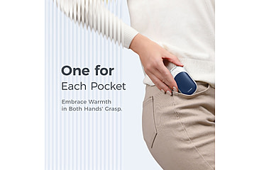 Image of Ocoopa UT3 Liteplus Magnetic Rechargeable Hand Warmers, Blue on White, UT3053-BU-WH-Plus