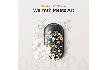 Image of Ocoopa UT3 Liteplus Magnetic Rechargeable Hand Warmers, Flower, UT3053-HUHD-BK-Plus