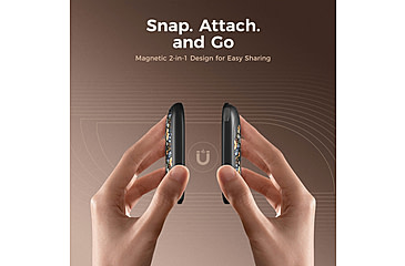 Image of Ocoopa UT3 Liteplus Magnetic Rechargeable Hand Warmers, Flower, UT3053-HUHD-BK-Plus