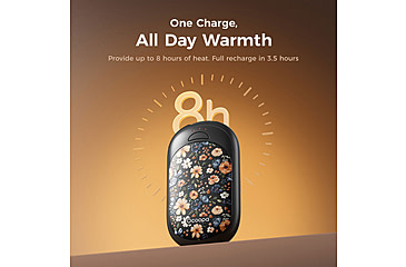 Image of Ocoopa UT3 Liteplus Magnetic Rechargeable Hand Warmers, Flower, UT3053-HUHD-BK-Plus