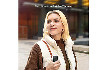Image of Ocoopa UT4 Young Plus Hand Warmer Rechargeable, Black on White, UT3056-BK-WH-Plus