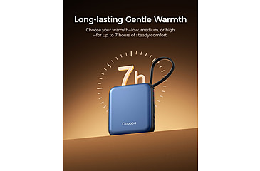 Image of Ocoopa UT5 Nano Rechargeable Hand Warmer, Blue on Black, UT3042-BU-BK