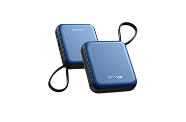 Image of Ocoopa UT5 Nano Rechargeable Hand Warmer, Blue on Black, UT3042-BU-BK