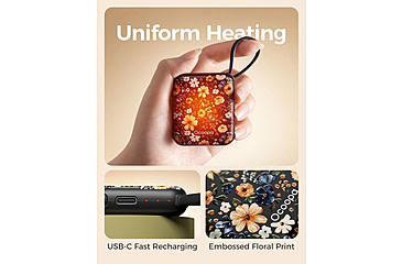 Image of Ocoopa UT5 Nano Rechargeable Hand Warmer, Flower, UT3042-Floral