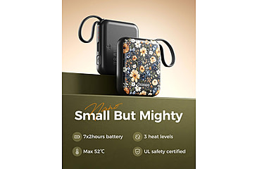 Image of Ocoopa UT5 Nano Rechargeable Hand Warmer, Flower, UT3042-Floral