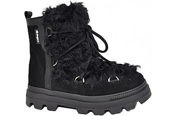 Image of Oscar Sport Anet Short Curly Boots - Womens, Black, 6, 663914001046