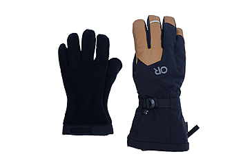 Image of Outdoor Research Arete Modular Gore-Tex Gloves - Mens, Black/Dark Natural, XL, 3221622508009