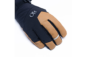 Image of Outdoor Research Arete Modular Gore-Tex Gloves - Mens, Black/Dark Natural, XL, 3221622508009