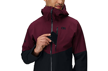 Image of Outdoor Research Foray 3L Jacket - Mens, Winterberry/Black, Medium, 3220882942007