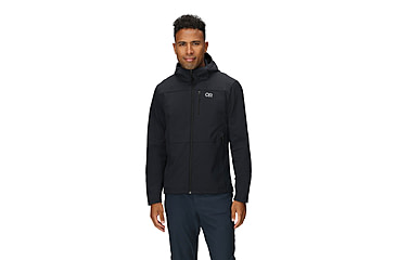 Image of Outdoor Research Ultima Softshell Hoodie - Mens, Black, Small, 3224080001-S