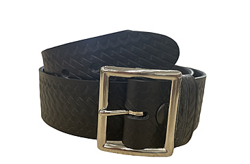 Image of Perfect Fit 1.75in Garrison Economy Belt, Basket Weave, Chrome Buckle, Black, 44, 6001-BW-CH-44