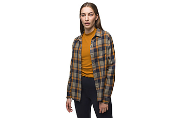 Image of prAna Alfie Flannel - Womens, Rye Green, Extra Small, 1962591-303-XS
