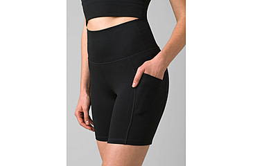 Image of prAna Becksa Short - Women's, Extra Small, Solid Black, 1970801-002-XS