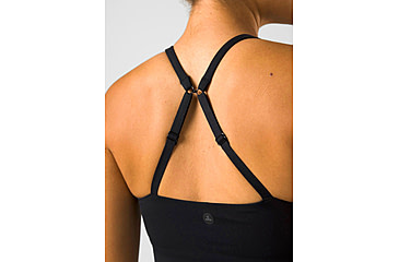 Image of prAna Chakara Crop Top - Womens, Black, Extra Small, 1972231-001-XS