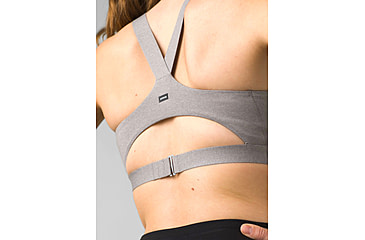 Image of prAna Everyday Support Bra - Womens, Heather Grey, Extra Small, 1970291-020-XS