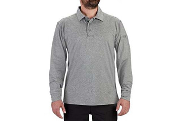 Image of Propper EdgeTec Long Sleeve Polo - Mens, Heather Grey, 5XL, F58245M0235XL