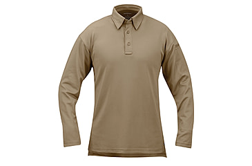 Image of Propper I.C.E. Performance Polo Long Sleeve - Mens, Silver Tan, 8X Large, F5315722268XL