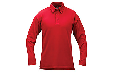 Image of Propper I.C.E. Performance Polo Long Sleeve Shirt, Red, 3XL Regular F5315726003XL