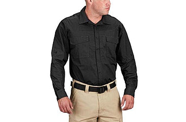 Image of Propper RevTac Stretch Tactical Long Sleeve Shirt - Mens, Black, XXL, Regular, F531705001XXL2