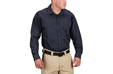 Image of Propper RevTac Stretch Tactical Long Sleeve Shirt - Mens, LAPD Navy, XXL, Long, F531705450XXL3