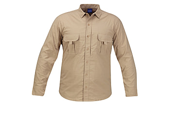 Image of PROPPER Summerweight Tactical Mens Long Sleeve Shirt, Khaki, XL-L F53463C250XL3